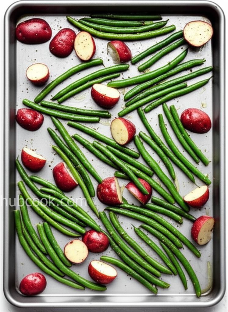 Roasted Green Beans and Baby Red Potatoes