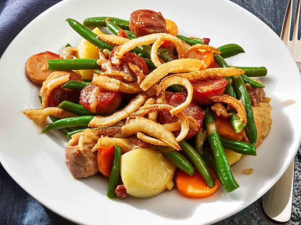 Sausage Green Bean Potato Casserole
