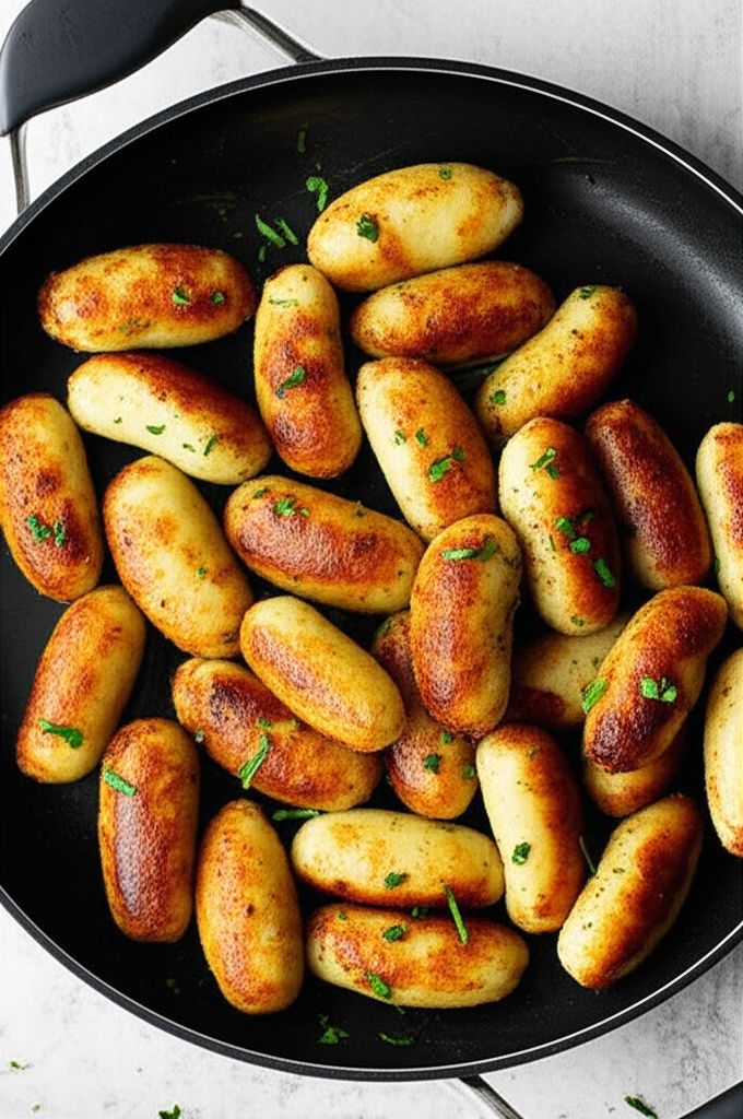 Schupfnudeln (German Fried Potato Dumplings)