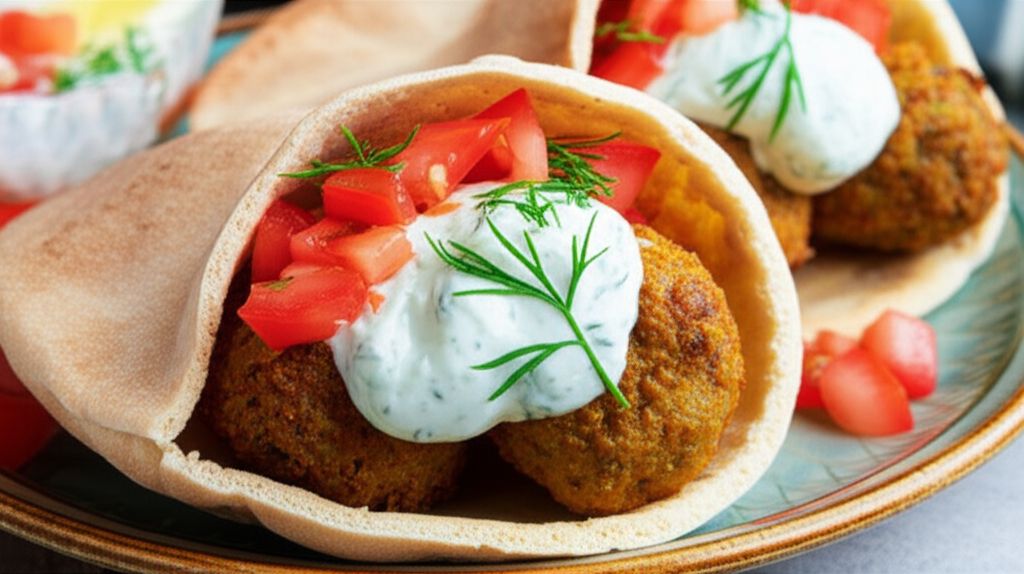 Sean's Falafel and Cucumber Sauce