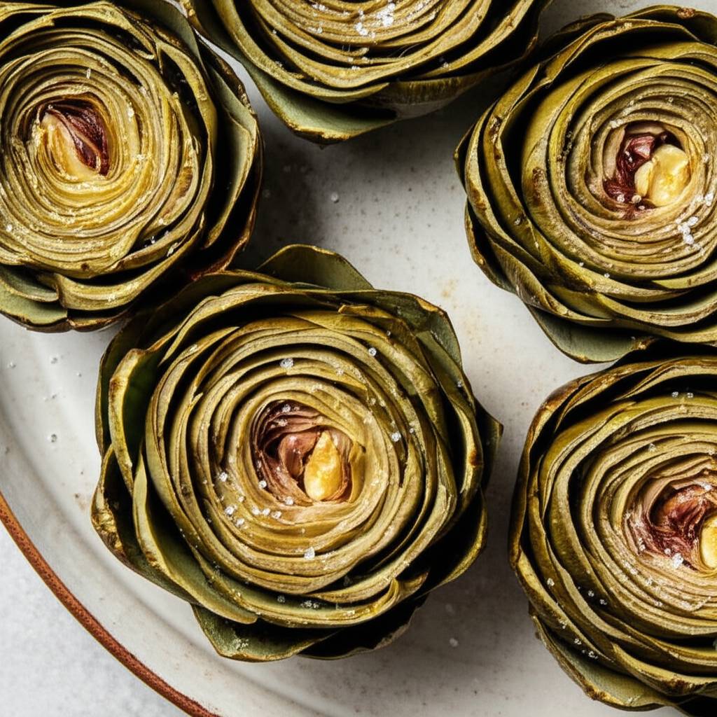 Simply Roasted Artichokes