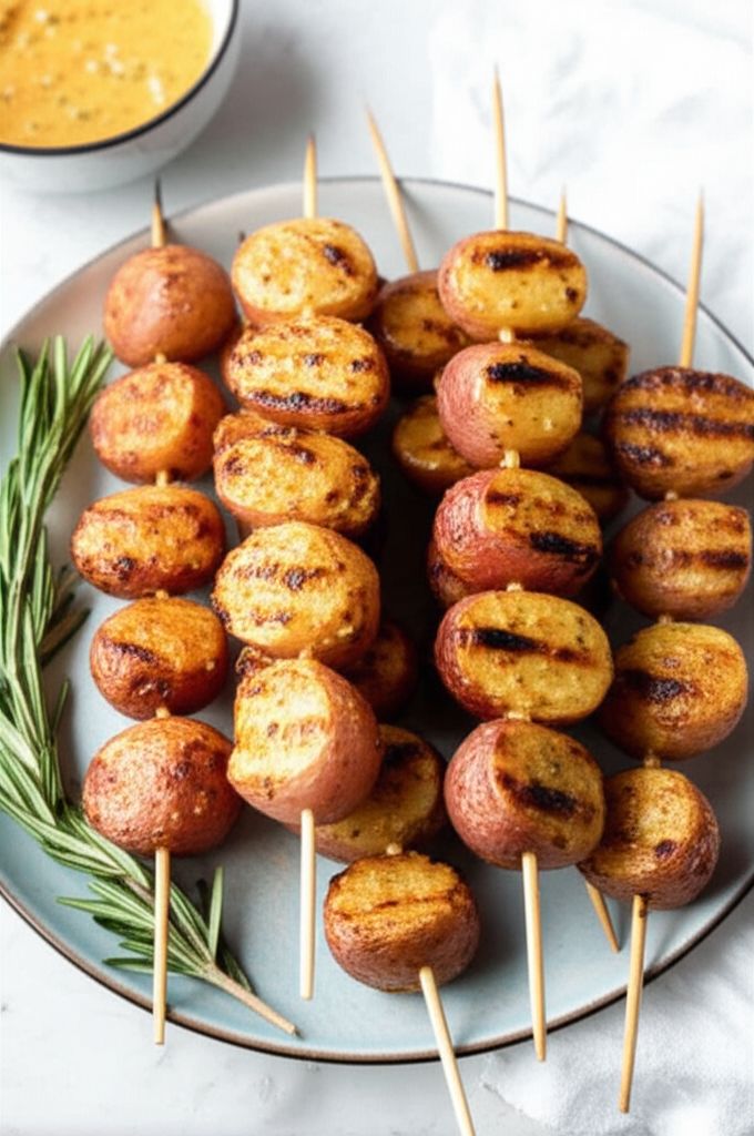 Skewered Grilled Potatoes