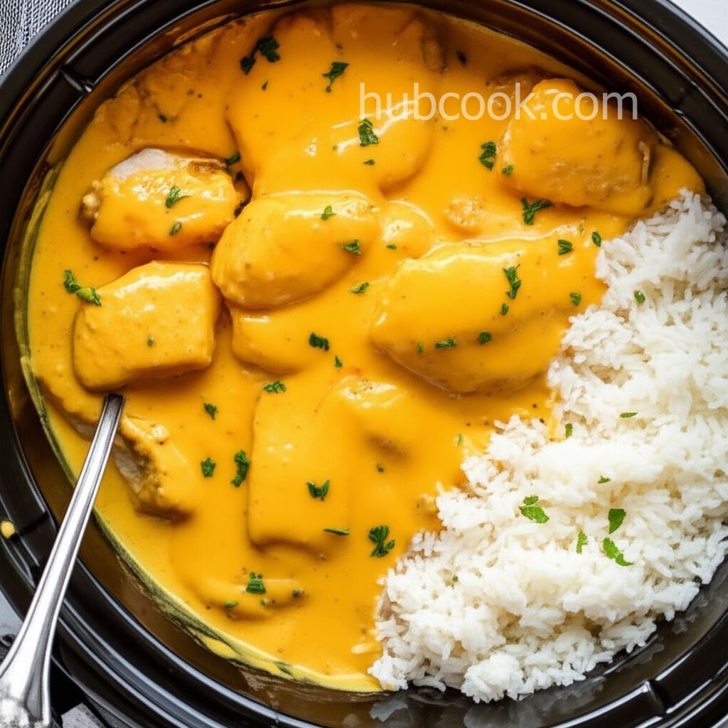Slow Cooker Dump and Go Cheesy Chicken