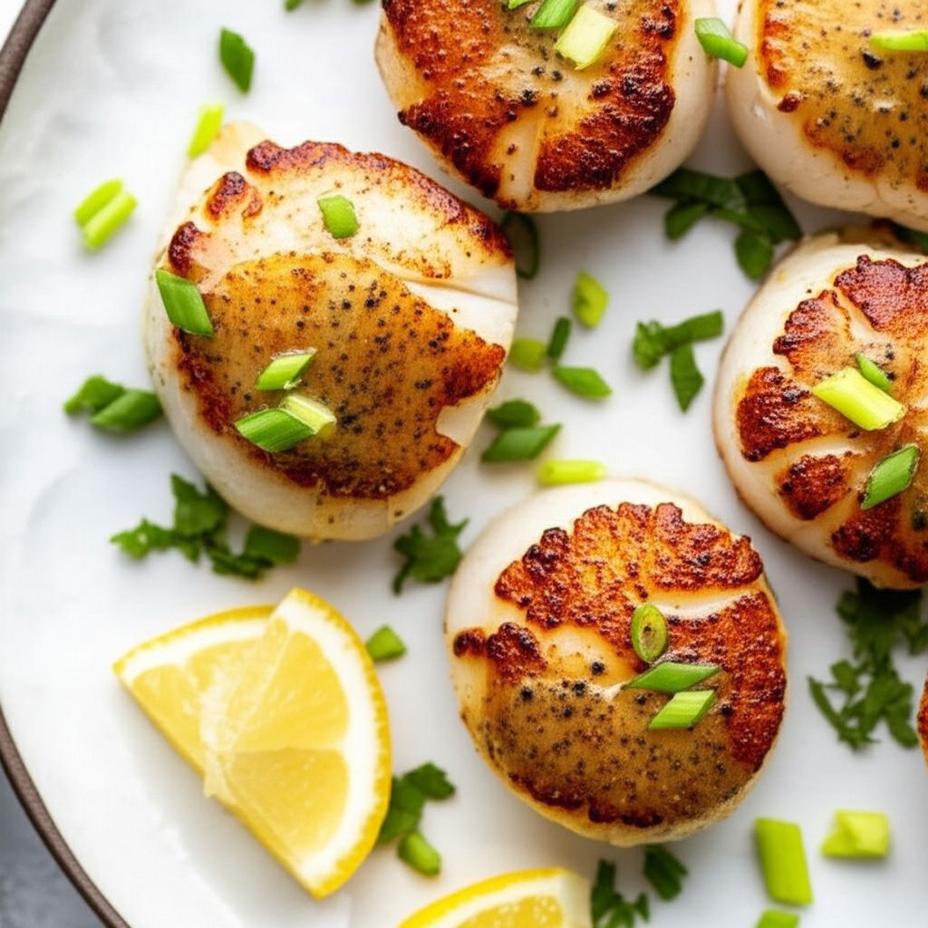 Sous Vide Scallops with Garlic and Lemon Butter