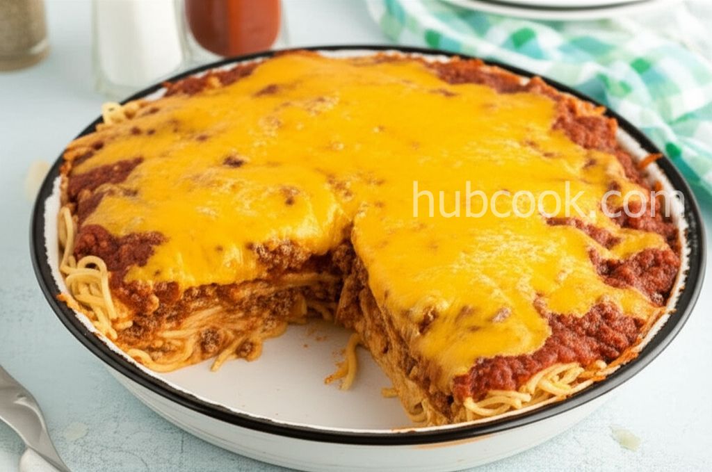 Spaghetti Pie with Cream Cheese
