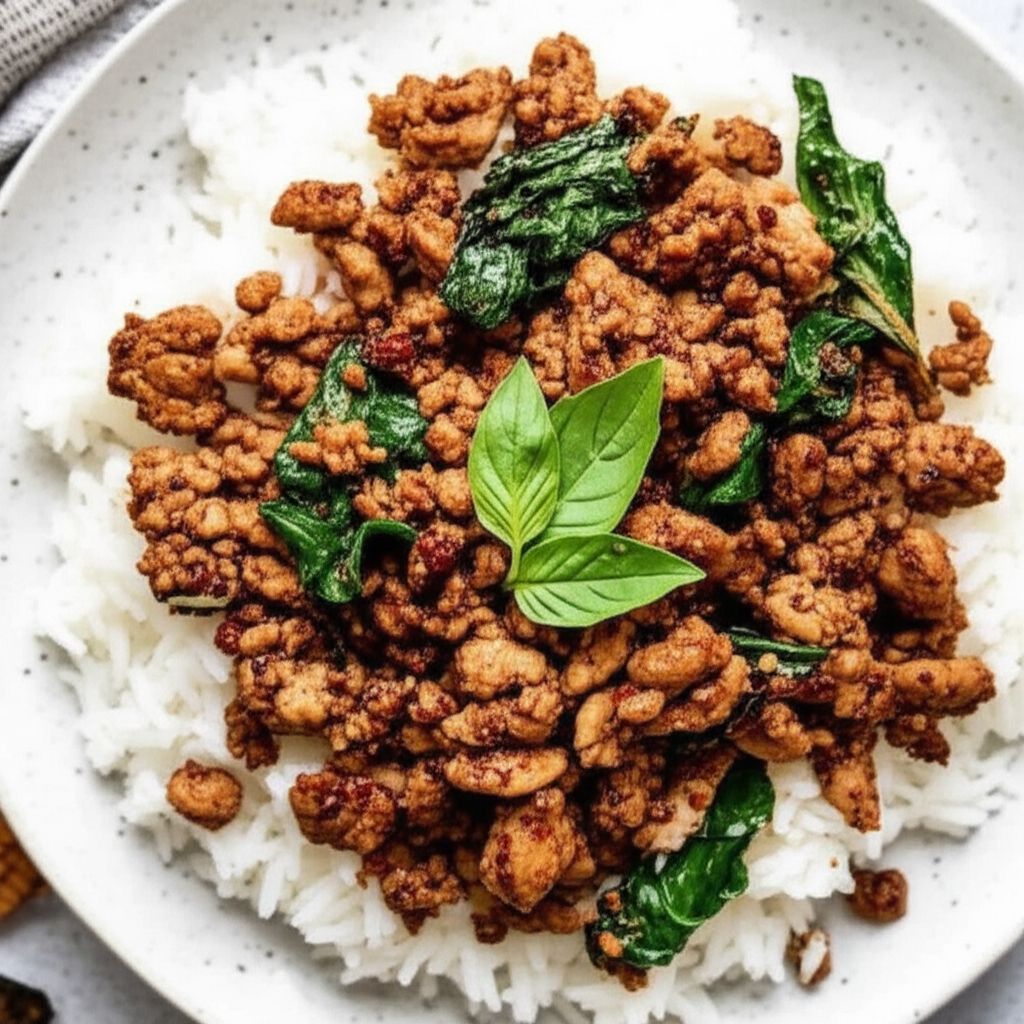 Spicy Thai Basil Chicken (Pad Krapow Gai)