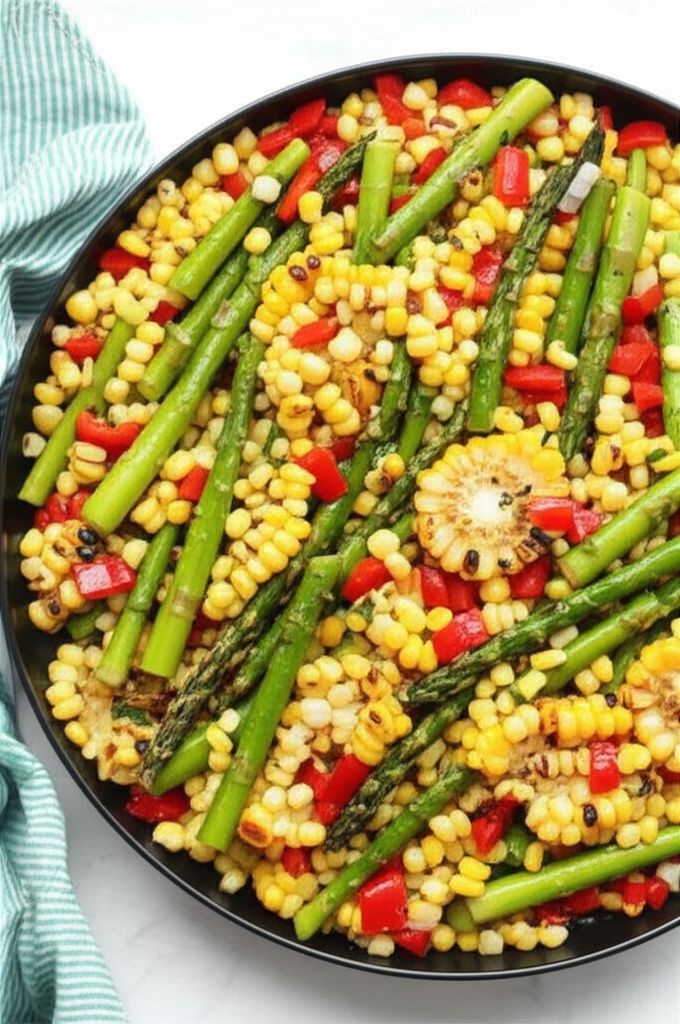 Summer Corn Salad with Asparagus