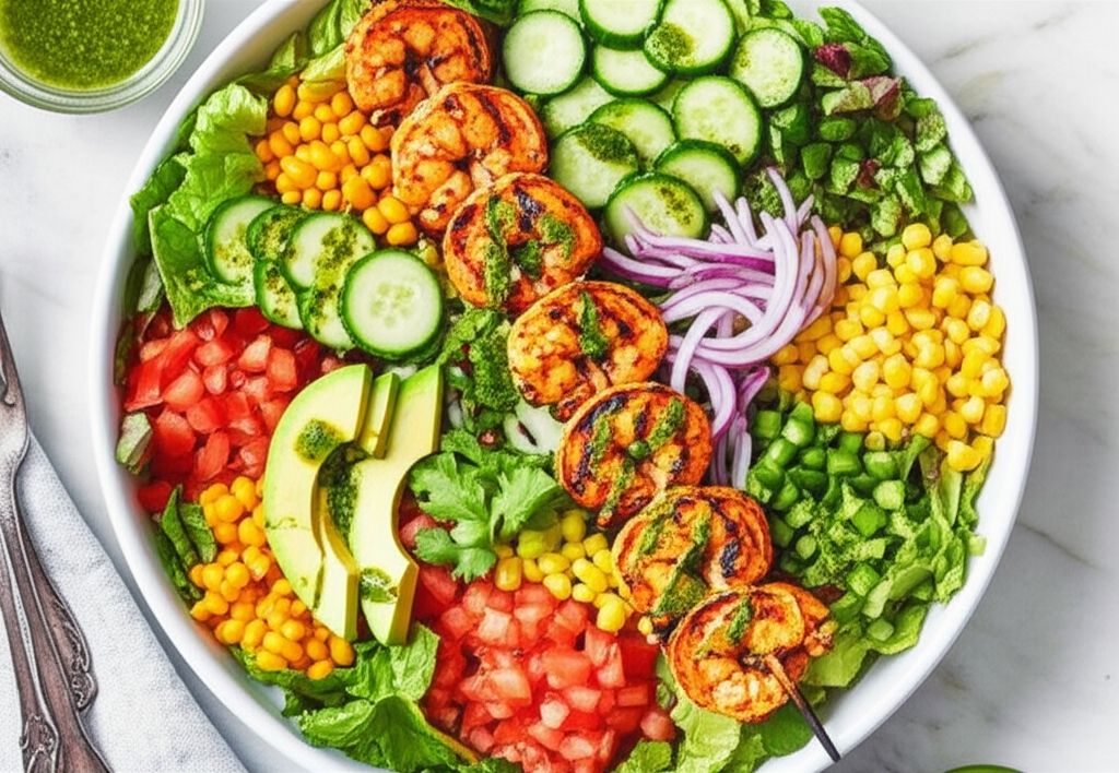 Summer Grilled Shrimp Salad