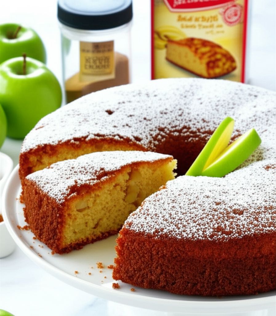 Super Duper Easy Apple Cake