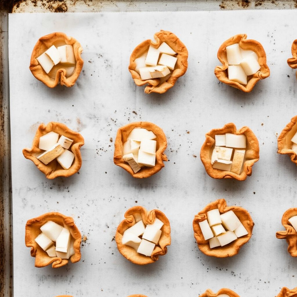 Warm Brie and Pear Tartlets