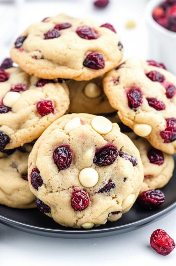 White Chocolate Cranberry Cookies