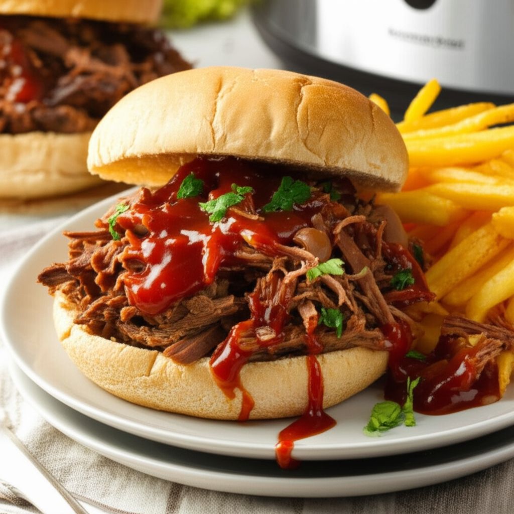 Adrienne's Overnight Barbecued Beef Sandwiches
