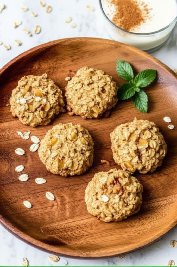 Apple Peanut Butter Oatmeal Cookies