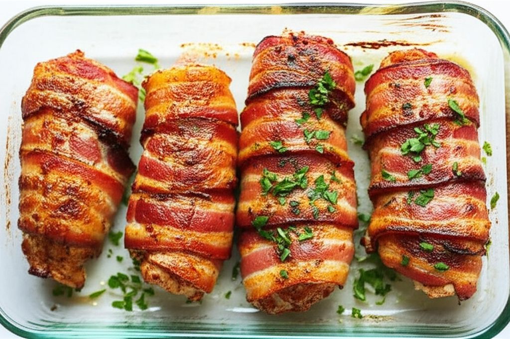 Bacon-Wrapped Chicken in the Oven
