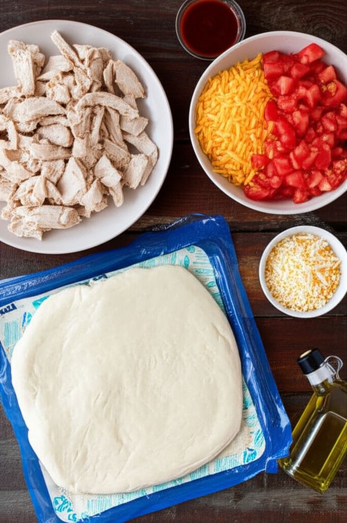 Barbecue Chicken Grilled Pizza