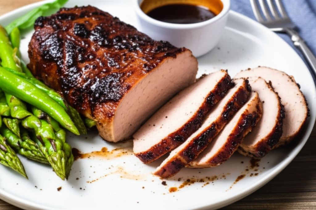 Brown Sugar and Balsamic Glazed Pork Tenderloin