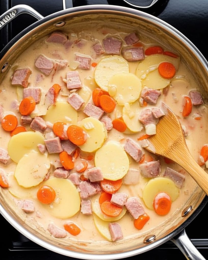 Brown Sugar Ham and Potato Skillet