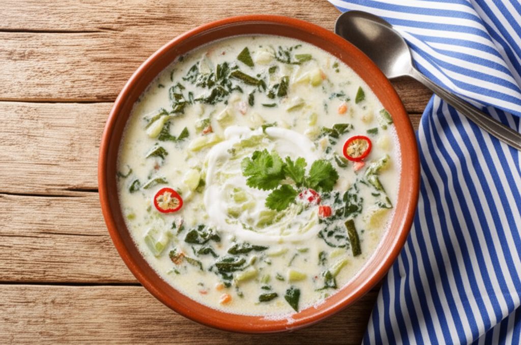 Bushala (Swiss Chard Soup)