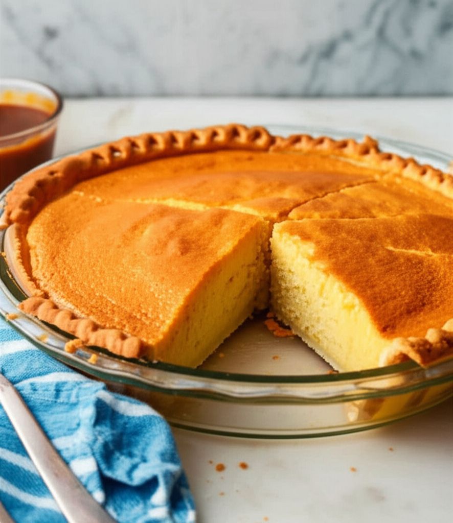 Caramel Sponge Pie
