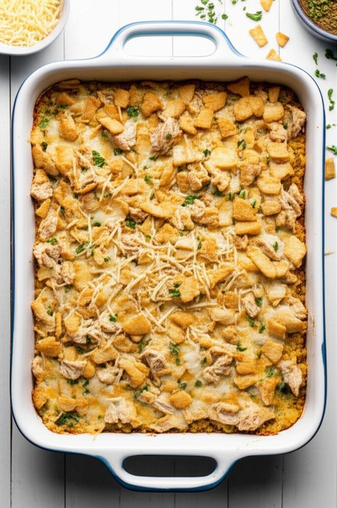 Chicken Alfredo Quinoa Casserole