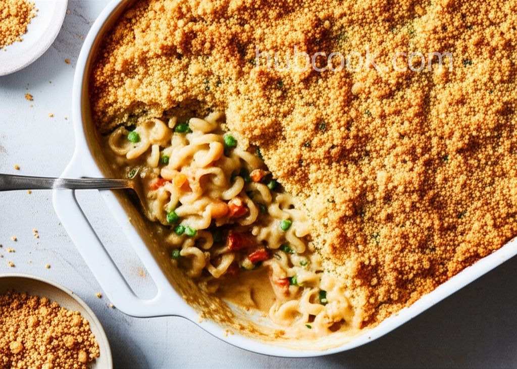 Chicken Pot Pie Pasta Bake