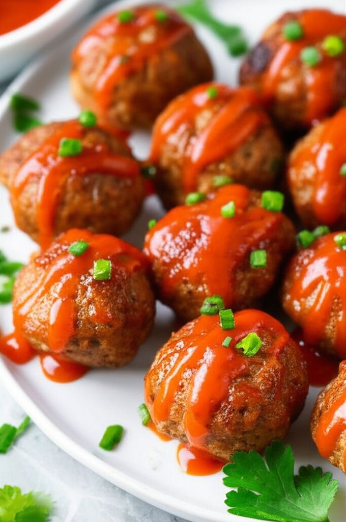 Chicken Sriracha Meatballs