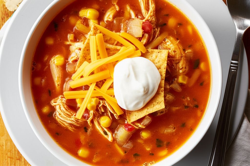 Chicken Tortilla Soup with Salsa