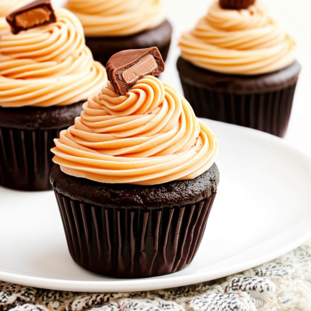 Chocolate Peanut Butter Cupcakes