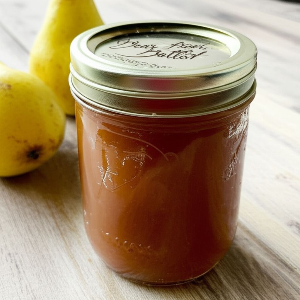 Chunky Pear Butter with a Lemon Twist