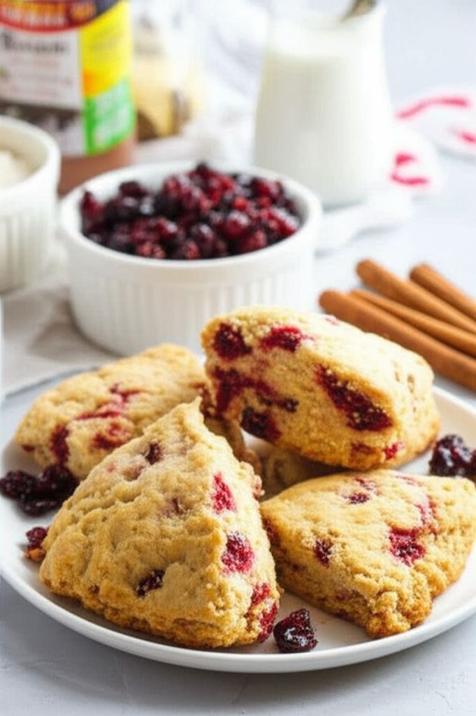 Cranberry Orange Wheat Scones