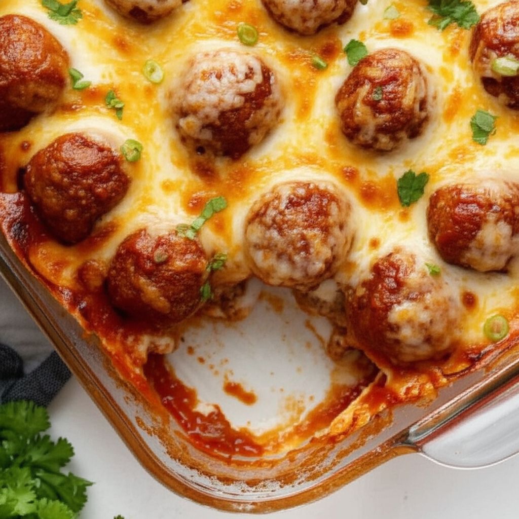 Creamy Meatball Sub Casserole