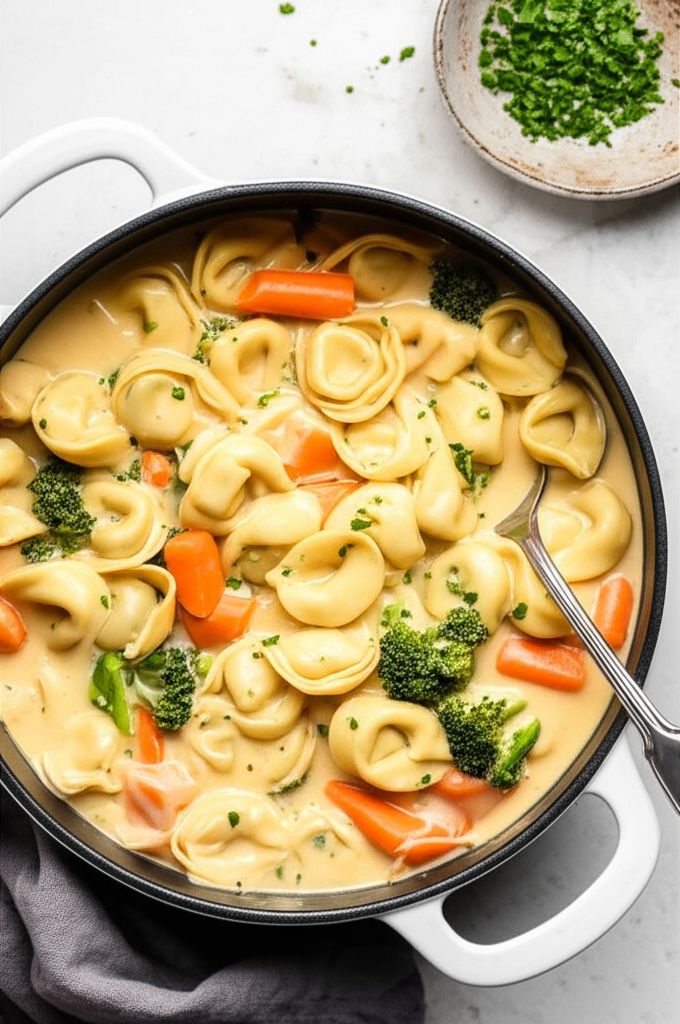 Creamy Tortellini Soup