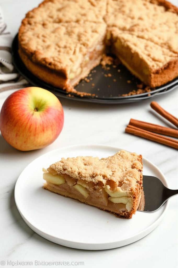 Easy German Apple Streusel Pie