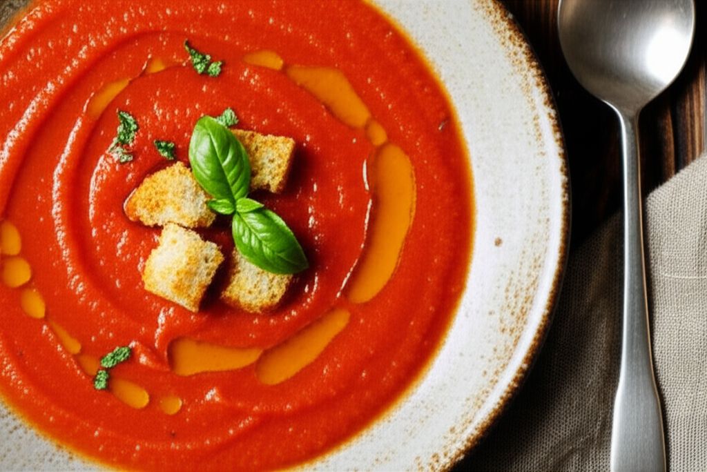 Easy Tomato and Eggplant Soup