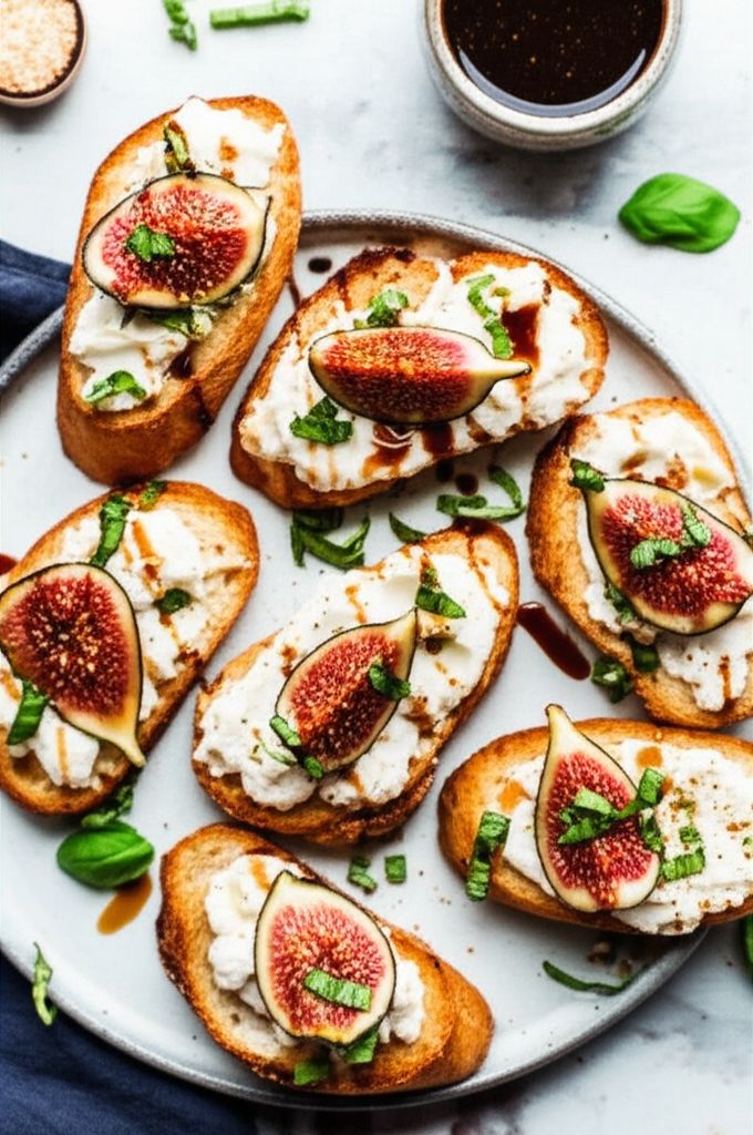 Fig and Ricotta Crostini