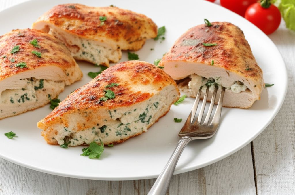 Greek Cream Cheese-Stuffed Chicken