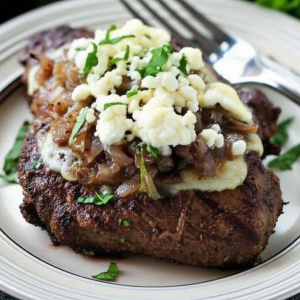 Grilled Gorgonzola Flat Irons