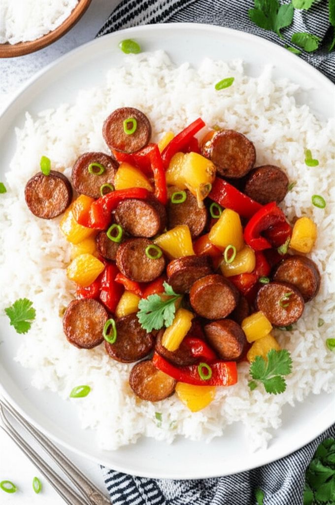 Hawaiian Pineapple Sweet & Sour Smoked Sausage