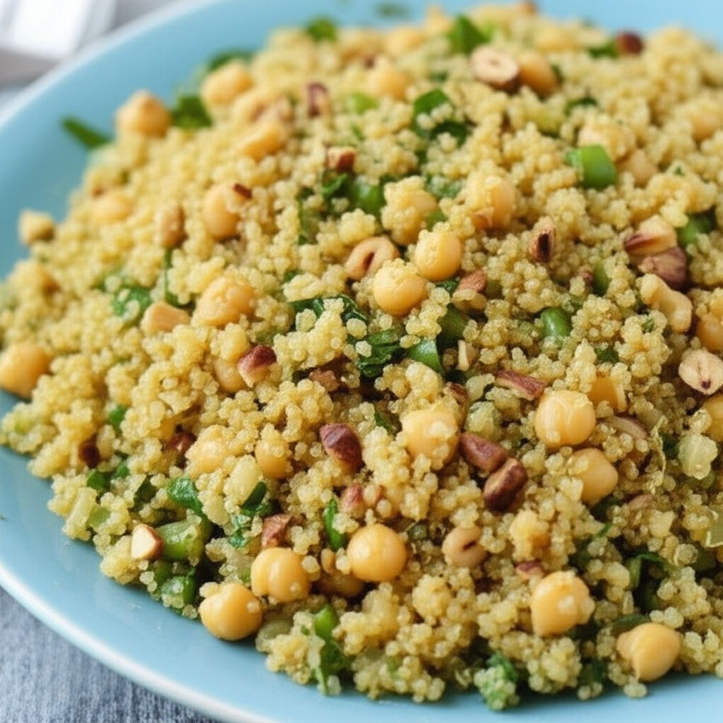 Herbed Quinoa and Chickpea Pilaf