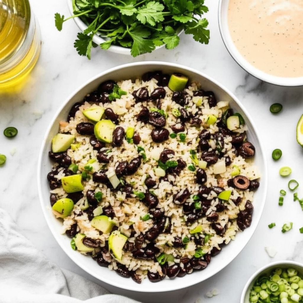 Herbed Rice and Spicy Black Bean Salad