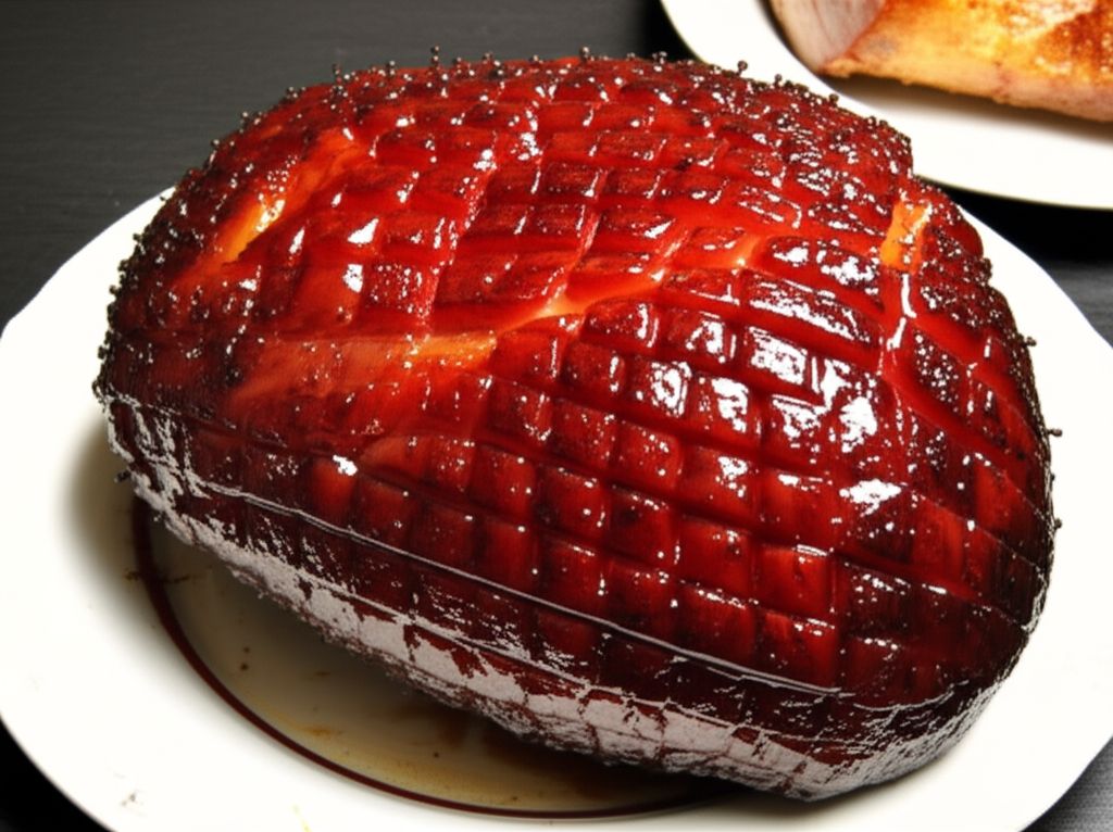 Honey Bourbon Horseradish Glazed Ham