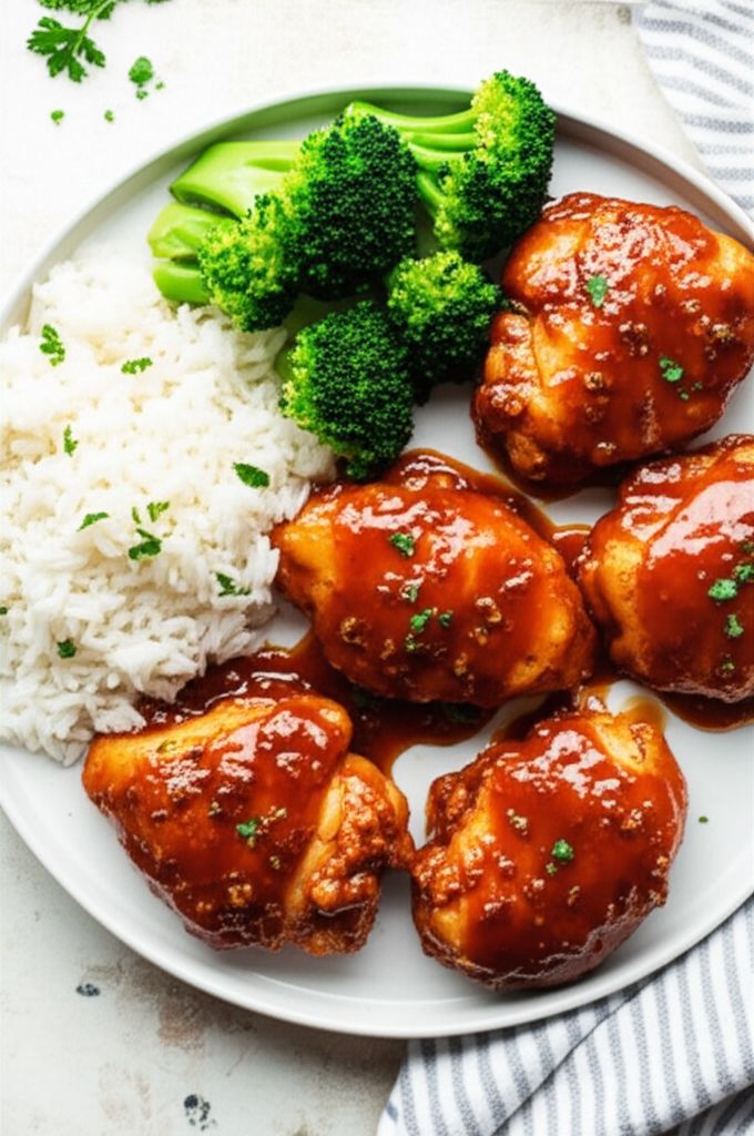 Honey-Garlic Slow Cooker Chicken Thighs