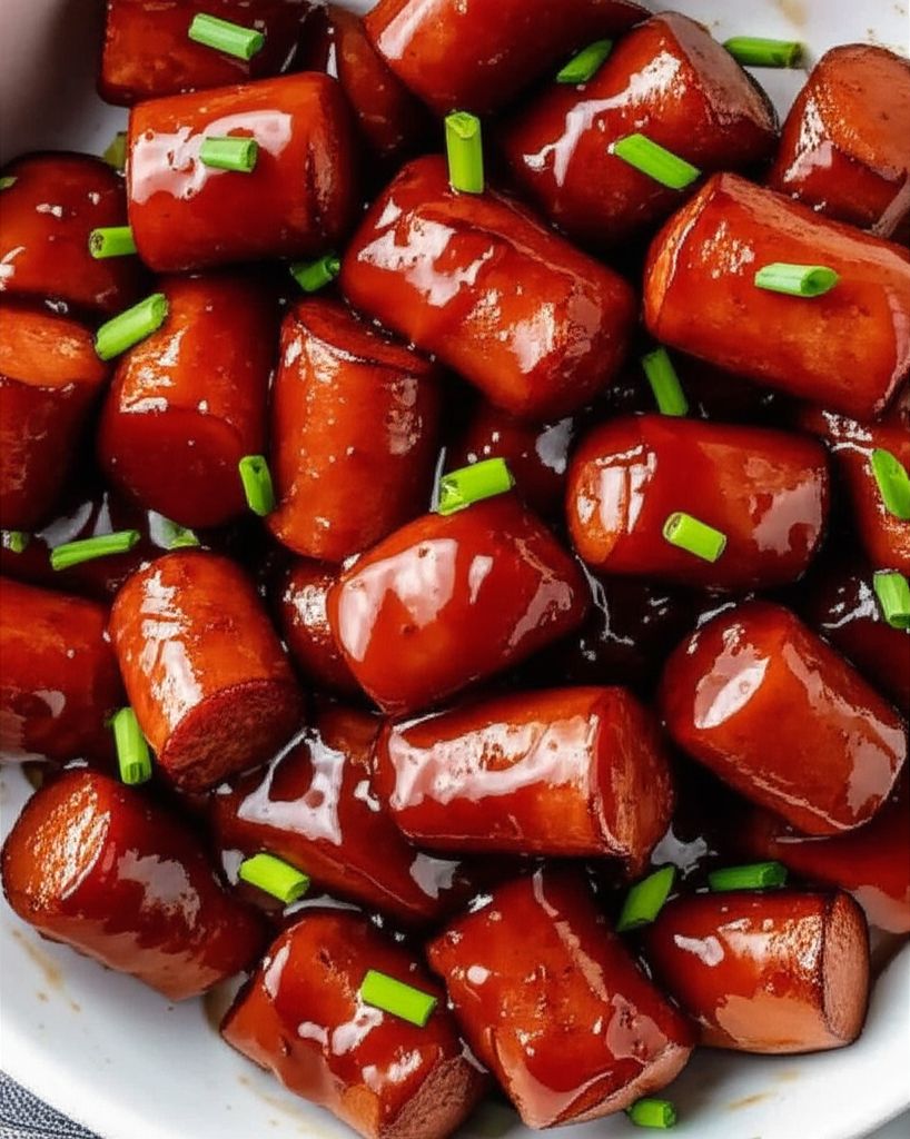 Hot Dog Bourbon Appetizers
