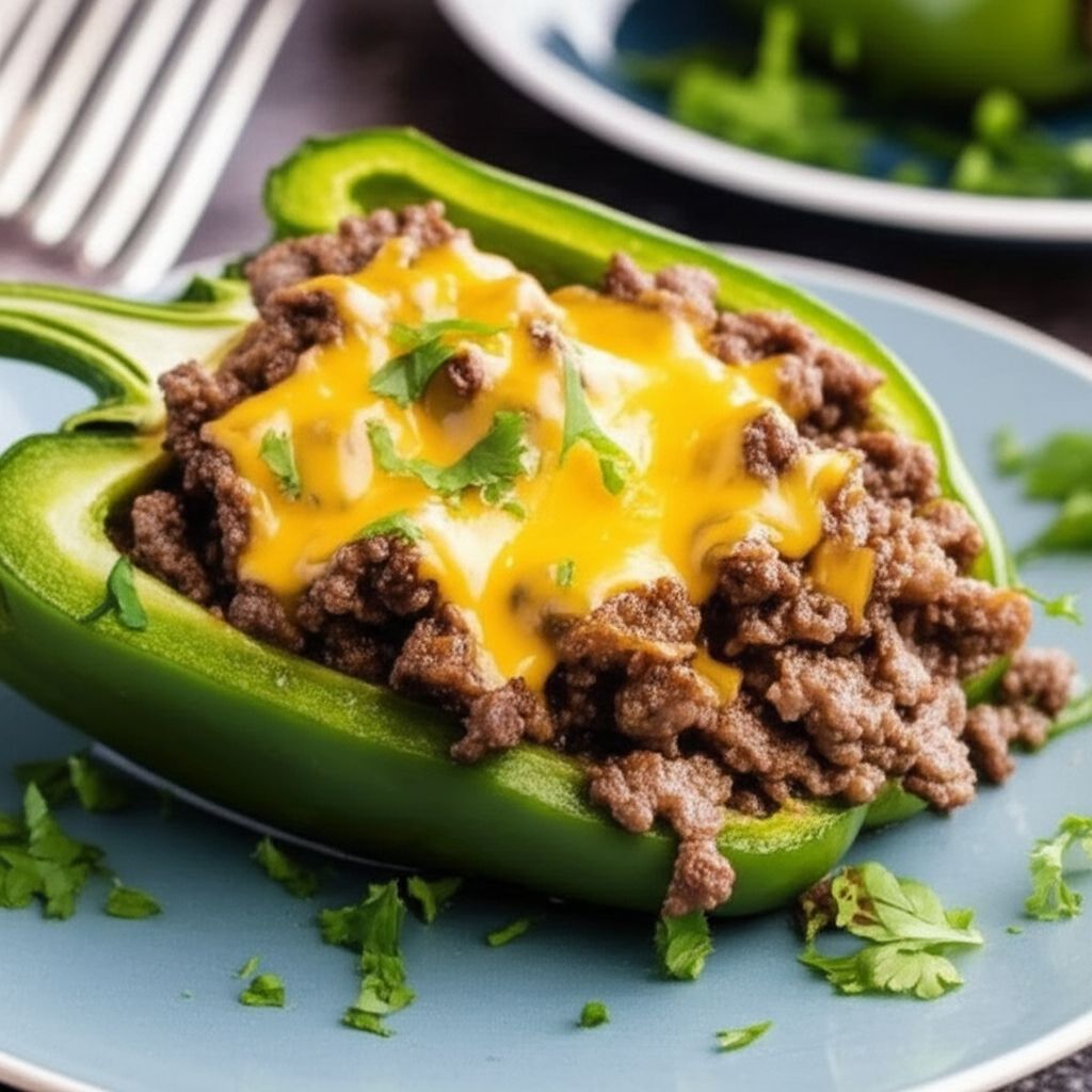 Instant Pot® Philly Cheesesteak Stuffed Peppers