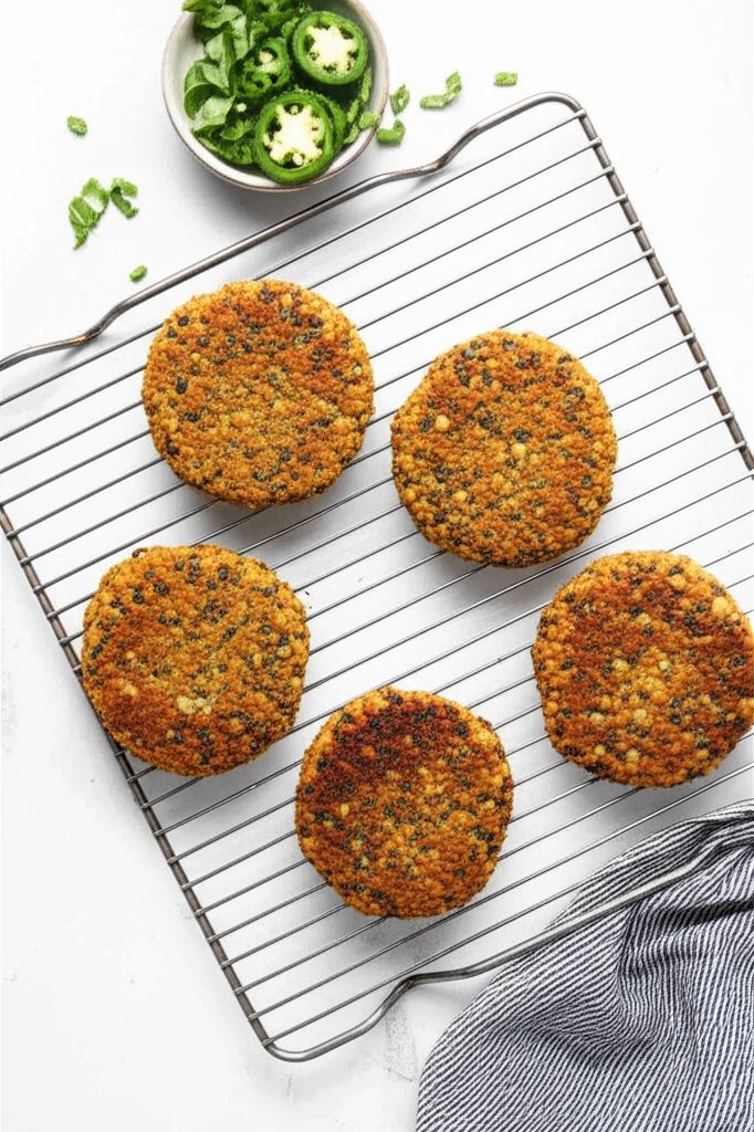 Jalapeno Lentil Burgers