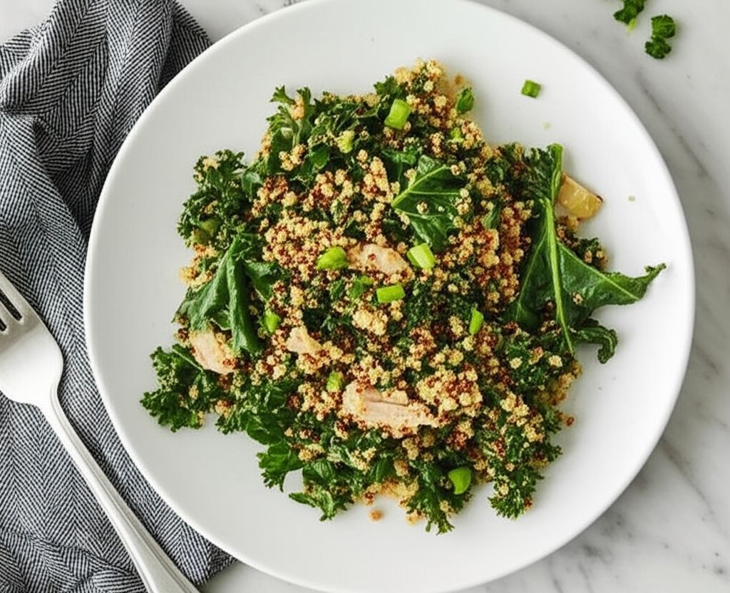 Kale and Quinoa with Creole Seasoning