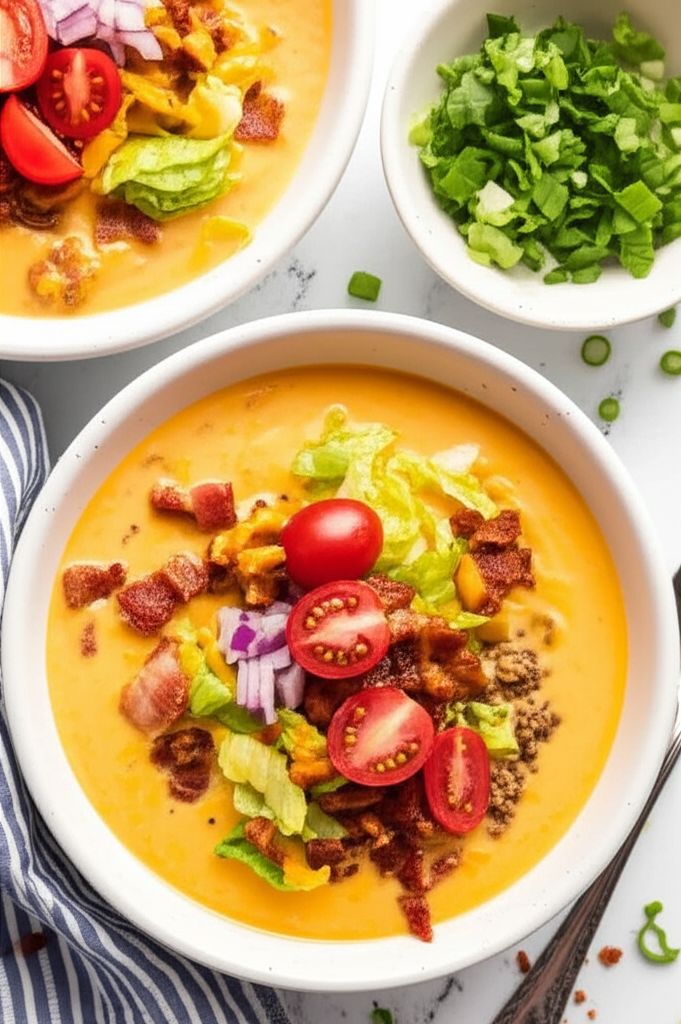 Keto Bacon Cheeseburger Soup