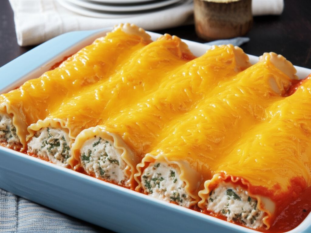 Lighter Simple Lasagna Roll Ups