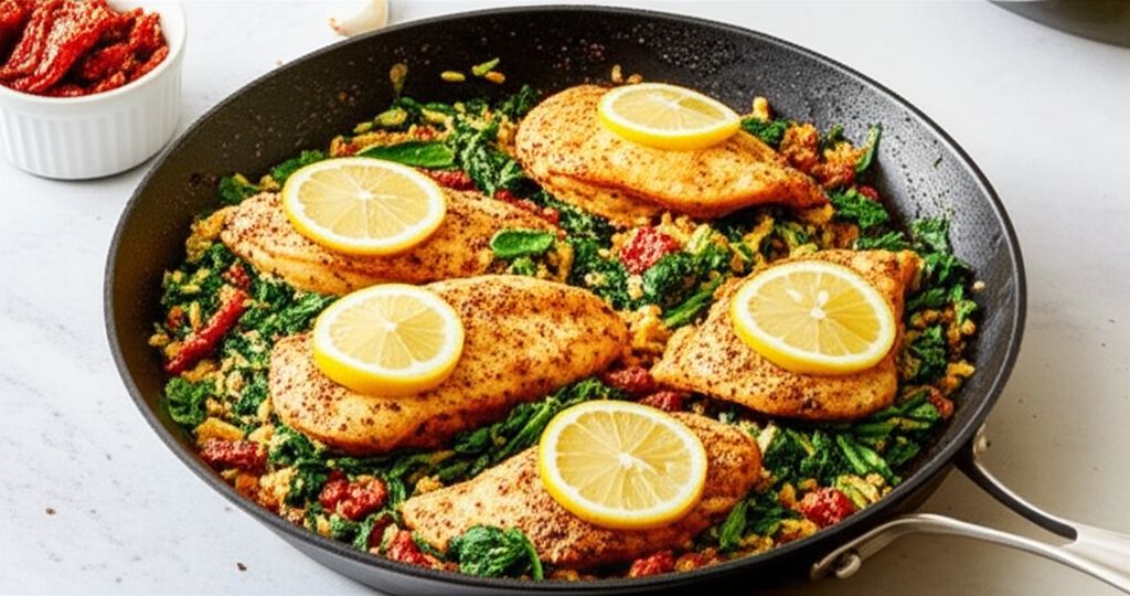 Mediterranean Chicken Skillet Dinner