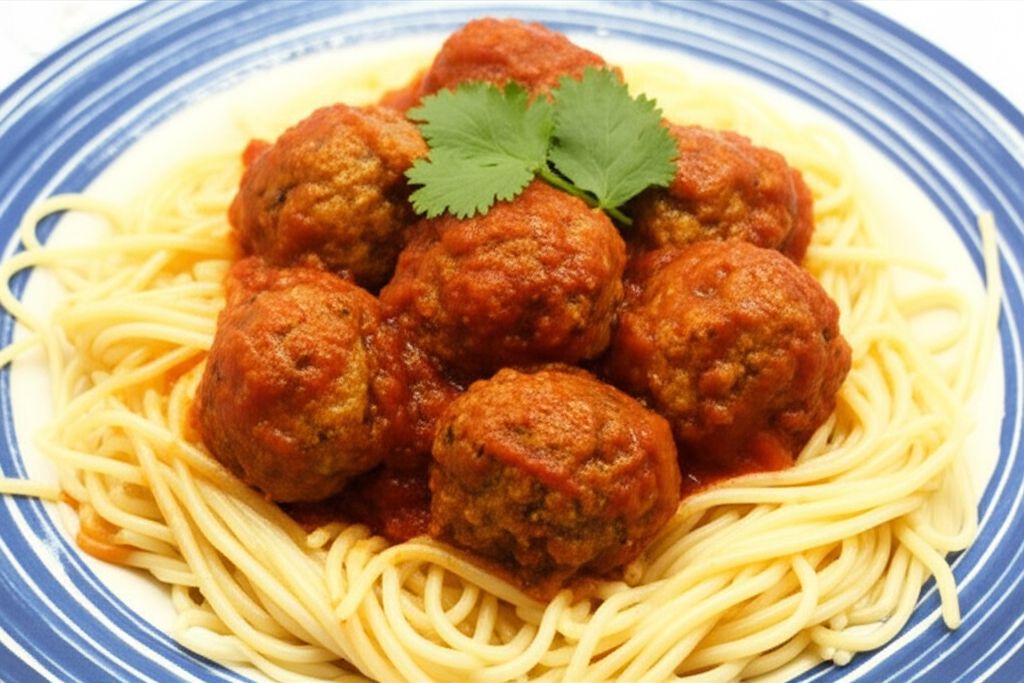 Mexican-Style Spaghetti and Meatballs